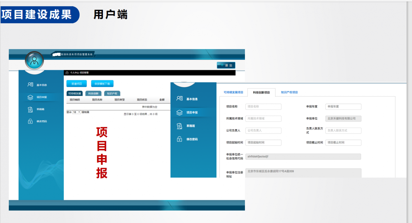 北京市XX区项目申报系统