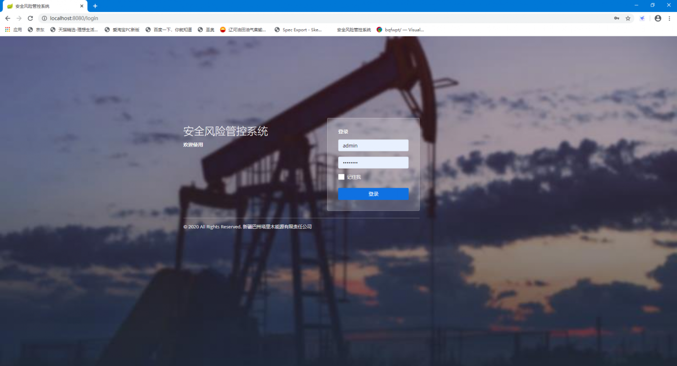 中国石油塔里木能源公司安全风险管控系统