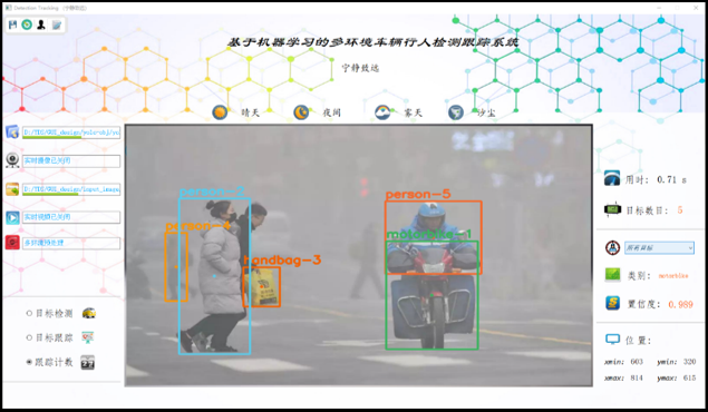 复杂环境下车辆行人检测识别系统