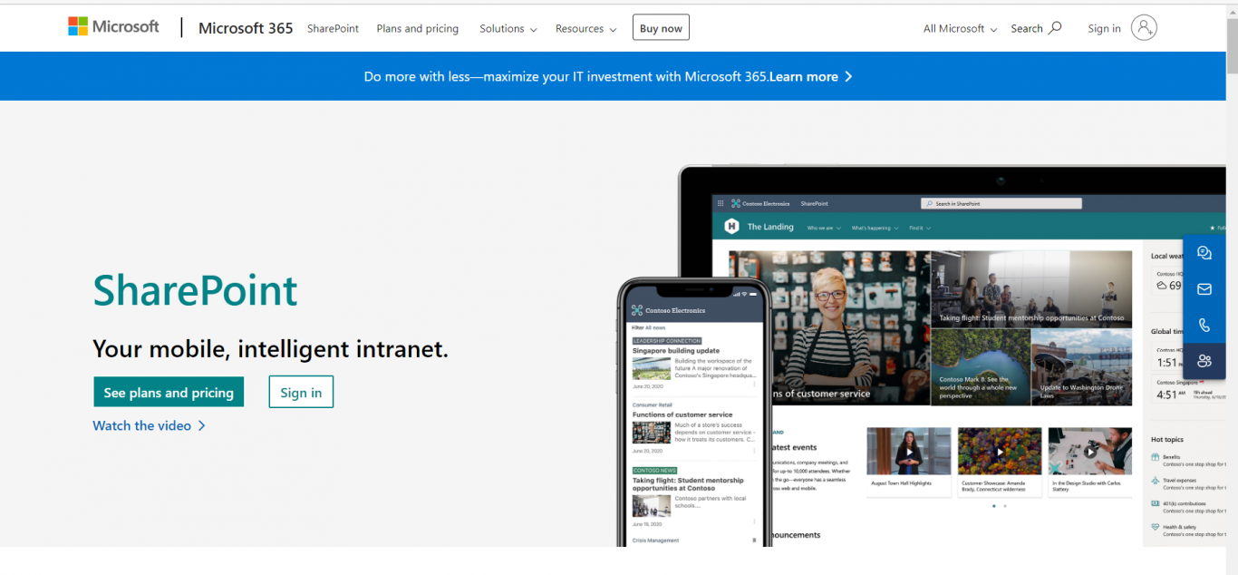 微软SharePoint官方网站建设