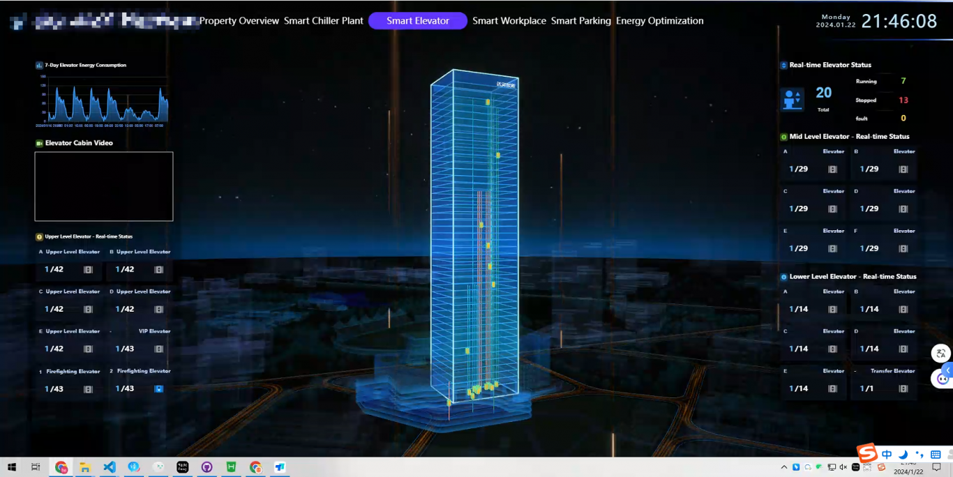 3D建筑楼宇可视化项目及其框架