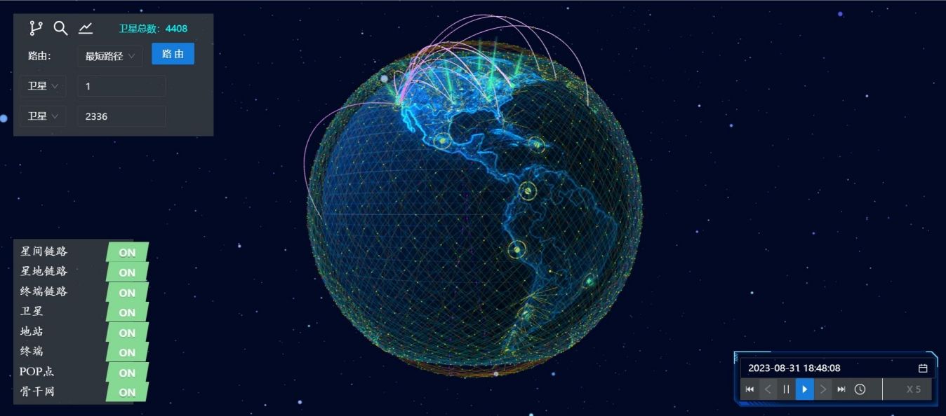 3D天地融合网络态势感知系统