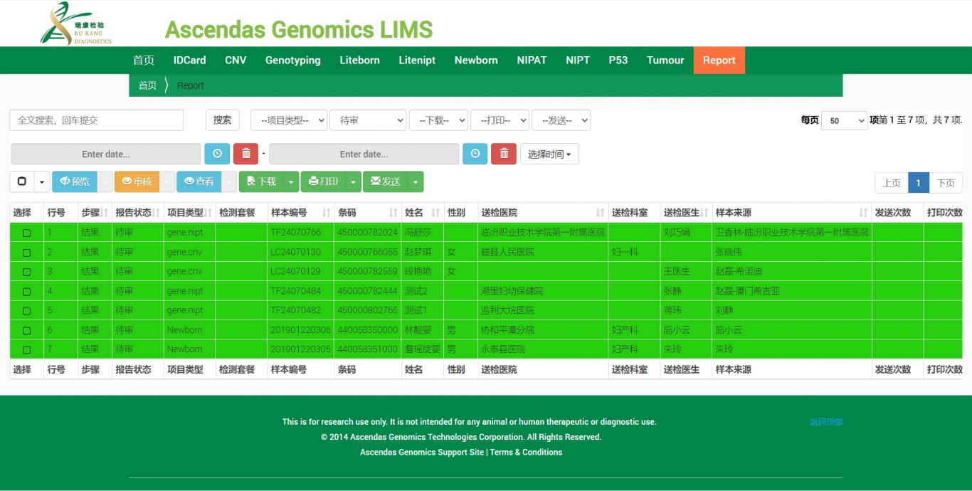 某公司LIMS系统